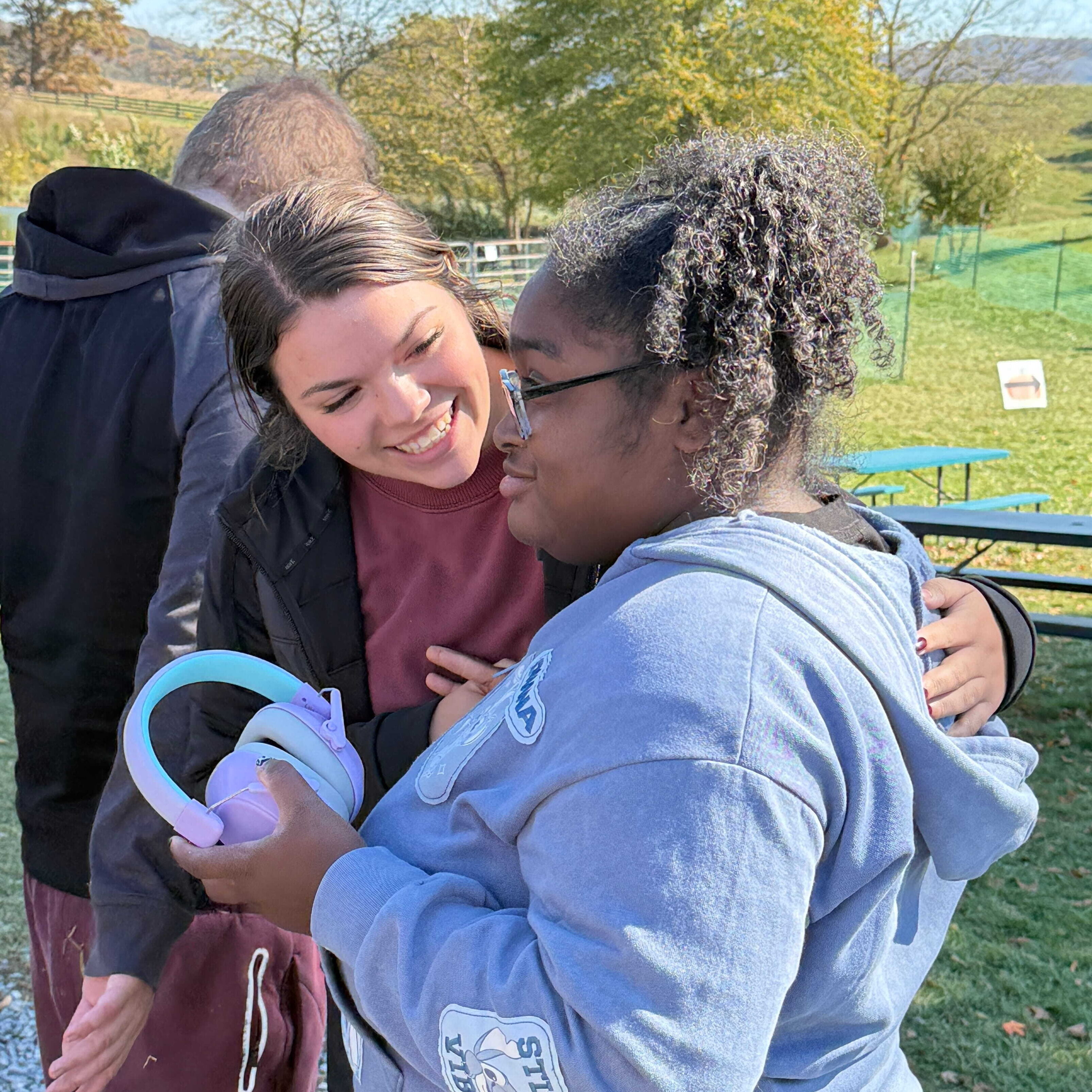 Provider and client outside