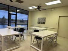 Group of tables with chairs in the Waynesboro Star Center