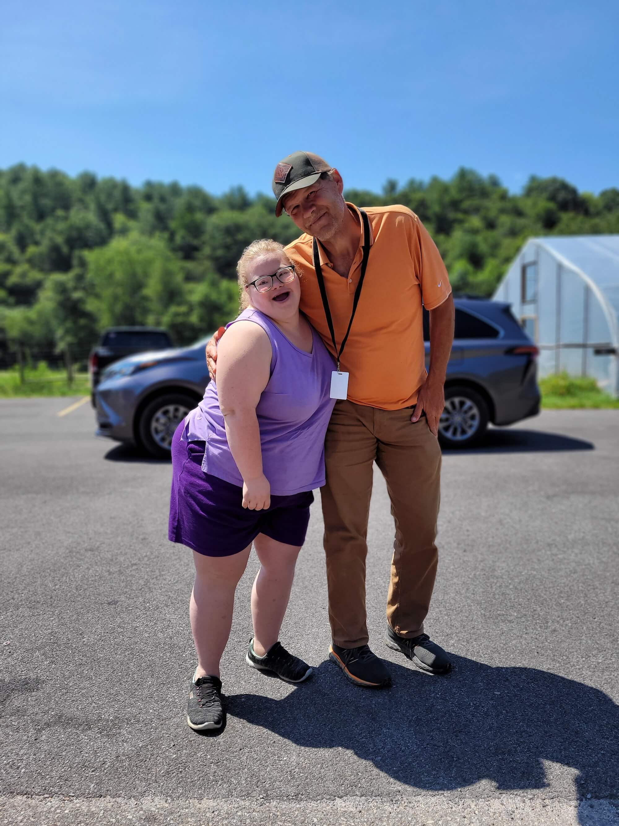 Client with transportation driver